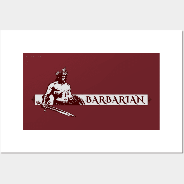 Barbarian Warrior Wall Art by CreatorJ